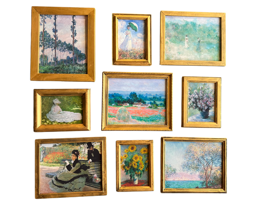 Monet Gallery Wall in Vintage Gold Frames